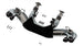 Borla catback exhaust system for 2020 Chevrolet Corvette C8 with 6.2L engine, dual round angle cut carbon fiber tips.