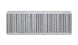 Vibrant vertical flow intercooler core with 24-inch width, 8-inch height, and 3.5-inch thickness for high-performance turbo systems.