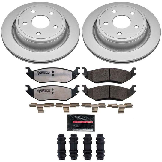 PowerStop rear Z36 coated brake kit for Chrysler Aspen 2007-2009, designed for truck and towing performance.