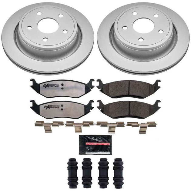 PowerStop rear Z36 coated brake kit for Chrysler Aspen 2007-2009, designed for truck and towing performance.