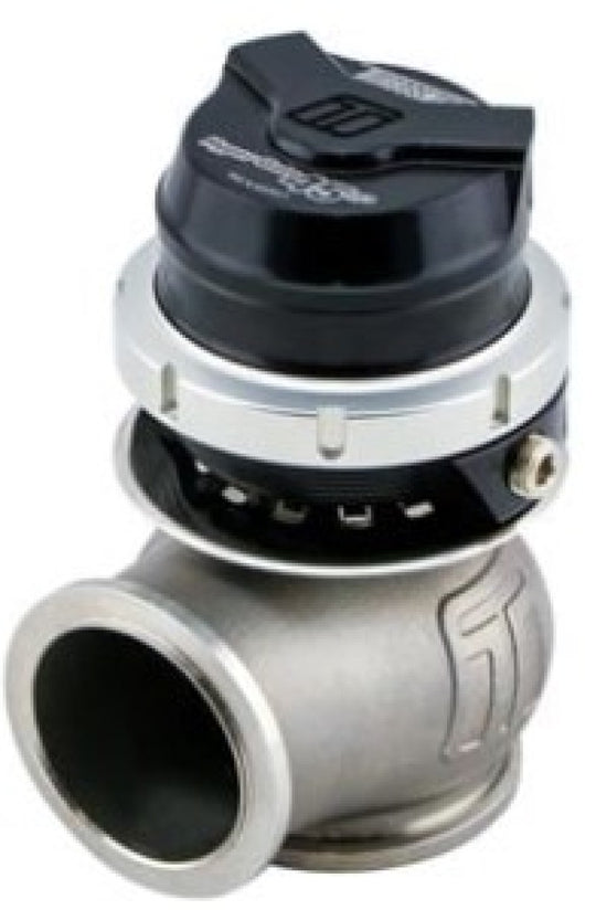 Turbosmart WG40HP Gen-V Comp-Gate high-pressure 45mm wastegate in black with pressure gauge and control components.