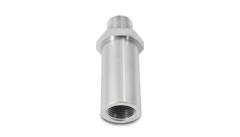Vibrant replacement oil filter bolt with 3/4-16 thread for oil coolers, metallic finish, showing detailed threading and hex head.