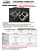 HKS Subaru FA24 head gasket with 1.2mm thickness and 11.3 CR Grommet type, shown with gasket details and metal surface.