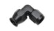 Vibrant -10AN forged aluminum non-swivel hose end fitting for PTFE lined hoses, showcasing the durable, lightweight design.