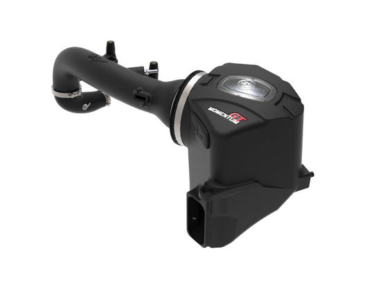 aFe Momentum GT Pro 5R Cold Air Intake System for 2019 GM Silverado/Sierra 1500 V6-2.7L engine, showing the intake components.