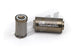 DeatschWerks stainless steel 10AN inline fuel filter housing kit with 10-micron filter for fuel filtration, 110mm length.
