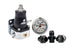 Aeromotive fuel pressure regulator and fitting kit with metal fittings and hoses for automotive fuel system upgrades.