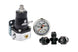 Aeromotive fuel pressure regulator and fitting kit with metal fittings and hoses for automotive fuel system upgrades.