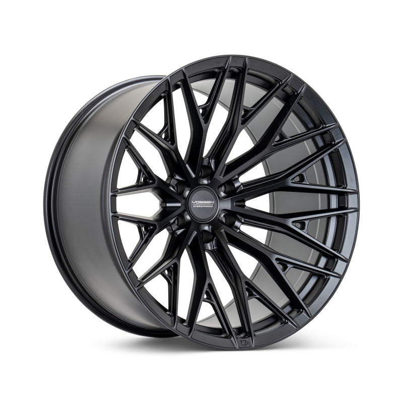Vossen HFX-6 22-inch satin black forged wheel with super deep face, 8x165.1 bolt pattern, ET-18 offset, for vehicles