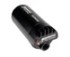 Aeromotive Brushless Pro+ Series external inline fuel pump for high-performance fuel systems, shown with metallic body and inlet/outlet ports.