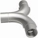 MagnaFlow 2.50-inch stainless steel smooth transition T connecting pipe with 90/90 degree bends for exhaust systems.
