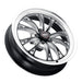 Weld Belmont Drag 18x5 cast wheels in gloss black with 5x120 bolt pattern, ET-23 offset, and 78.1mm bolt diameter.
