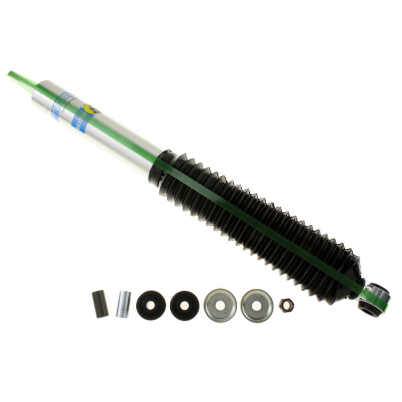 Bilstein 5125 Series lifted truck shock absorber with collapsed length 385.80mm and extended length 619.30mm, designed for off-road vehicles.