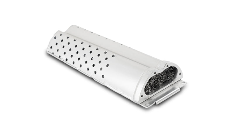 Vibrant oil catch can drop-in baffle assembly for enhanced engine ventilation and oil vapor control in automotive systems.