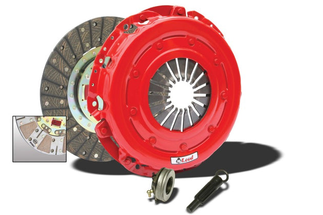 McLeod Racing Super Street Pro clutch kit for 1997-2004 Chevrolet Corvette LS1, showing clutch disc, pressure plate, and components.