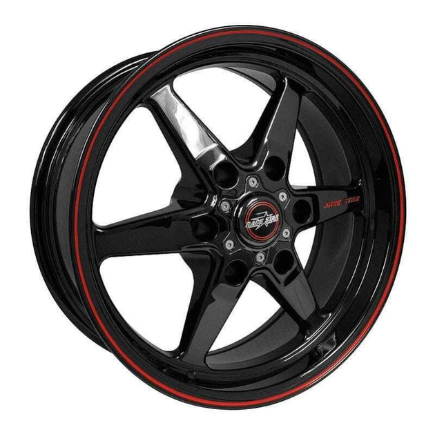 Race Star 93 Truck Star 17x9.50 cast wheel in gloss black with 6x5.50 bolt pattern and 6.125 backspacing, detailed view