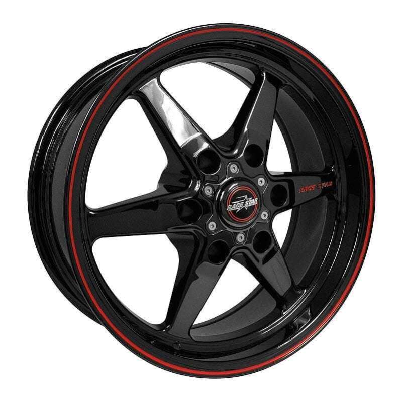 Race Star 93 Truck Star 17x9.50 cast wheel in gloss black with 6x5.50 bolt pattern and 6.125 backspacing, detailed view