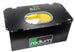 Radium Engineering R14A 14-gallon fuel cell with black exterior and mounting brackets for automotive fuel tank installation.