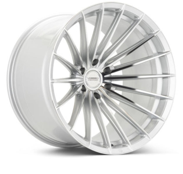 Vossen HFX-4 forged wheel, 22x9.5 inches, 6x135 bolt pattern, ET20, deep face design in gloss gunmetal finish.