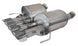 CORSA Performance axle back exhaust for 2014-2019 Chevrolet Corvette C7 6.2L with dual NPP and Xtreme Valve-Back design.