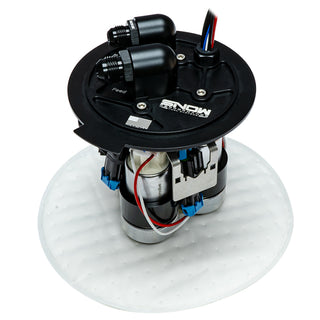 Snow Performance high output fuel hat for Chevrolet Camaro 5th Gen and Cadillac CTS-V 2nd Gen with 3 pumps.