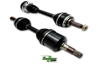 Left front axle for Nissan Skyline R32 R33 R34 GT-R by Driveshaft Shop, 1000HP Level 5 V2 model, with detailed metal components.