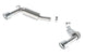 Borla 14-15 Camaro SS 6.2L V8 RWD catback exhaust rear section with split rear exit and ATAK mufflers, black finish.
