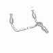 MagnaFlow direct fit catalytic converter for 2015 GMC Yukon XL V8 6.2L, showing the metallic component with inlet and outlet.