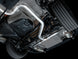AWE Tuning catback exhaust for 2022-2025 Volkswagen Jetta GLI Touring Edition with diamond black tips, showing the sleek exhaust tips and piping.