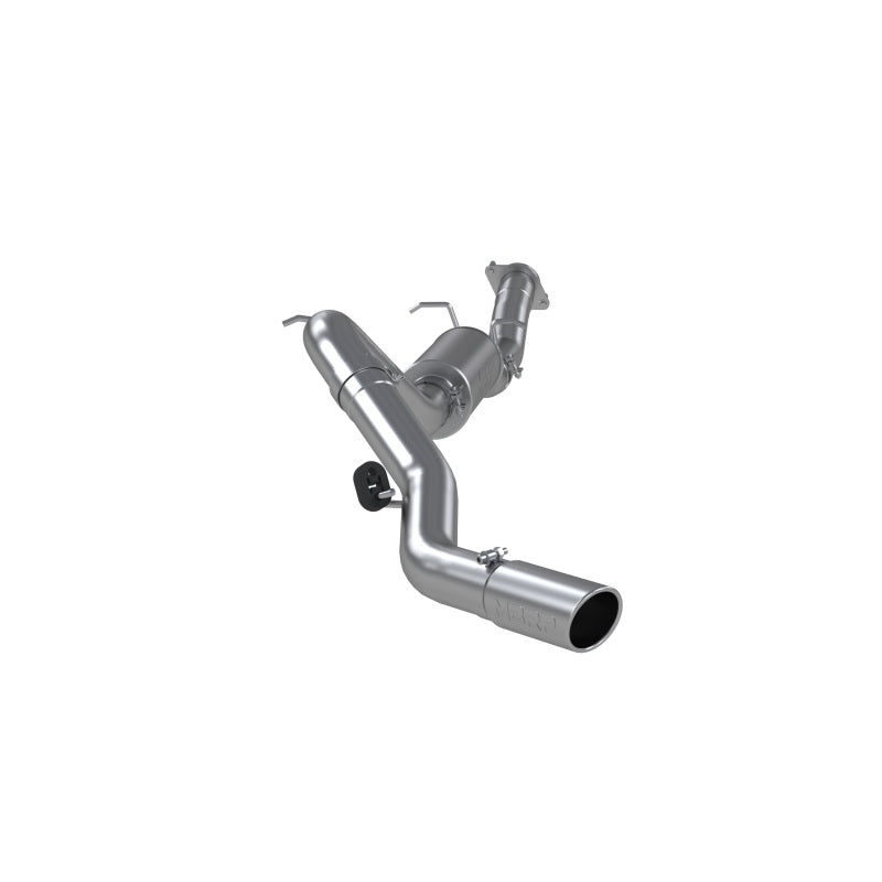 MBRP catback exhaust system for 2007-2010 Chevy/GMC 2500HD 6.0L V8, featuring a 3.5-inch single side exit aluminum pipe.