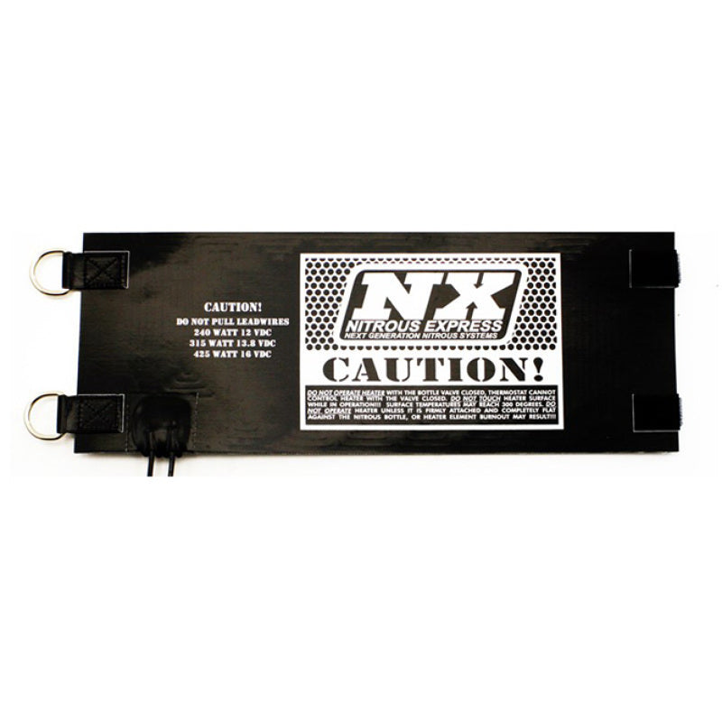 Nitrous Express bottle heater element for nitrous oxide bottles, 5.25 x 12.5 inches, 14 amps, used as a nitrous bottle accessory.