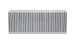 Vibrant intercooler core measuring 6x11.8x3 inches with vibrant fins and core structure for efficient turbocharged engine cooling.