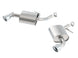 Borla axle-back exhaust for 2016-2017 Chevy Camaro 3.6L V6 with single split rear exit, black and chrome finish, and dual tips.