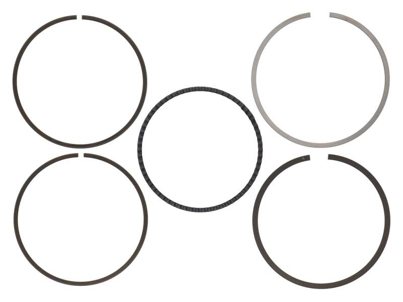 Wiseco piston ring set with 84.25mm bore, includes compression and oil rings, shelf stock for engine rebuilds