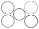 Wiseco piston ring set with 84.25mm bore, includes compression and oil rings, shelf stock for engine rebuilds