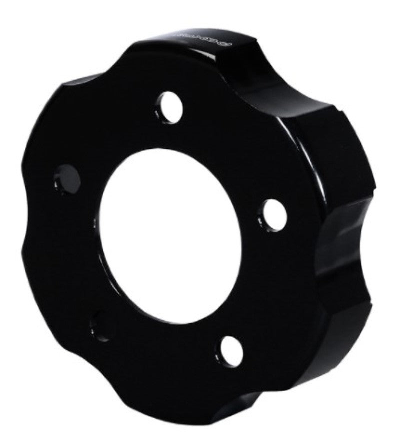 Wilwood shallow offset drag hat with 1.375-inch offset, 5x4.50 bolt pattern, 6 on 6.25-inch, for 2-piece brake rotors