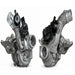 Garrett Powermax Turbocharger for Nissan 400Z 3.0L, left and right side view, high-performance automotive turbochargers