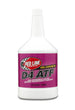 Red Line D4 ATF gear oil quart bottle with red label and clear plastic cap, designed for automatic transmissions.