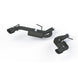 MBRP black coated 2.5-inch axle back exhaust system with dual wall tips for 2016-2019 Chevrolet Camaro, sporty rear view.