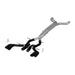 MBRP catback exhaust system for 2016 Chevy Camaro V8 6.2L with dual wall tips and black finish, featuring 3-inch pipes and quad tips.