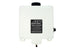 AEM V2 1.15-gallon water/methanol injection tank for automotive performance, shown with blue cap and clear plastic body.