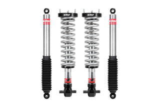 Eibach Pro-Truck Stage 2 coilover suspension system for 2019+ GM 1500 trucks, front and rear, with adjustable coilovers.