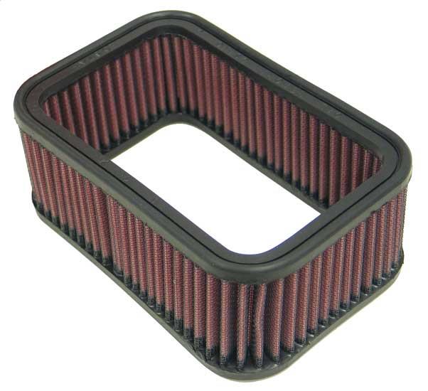 K&N Engineering rectangular drop-in air filter with 6.75-inch length, 4.5-inch width, and 2.5-inch height for automotive use