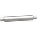 MagnaFlow Mag SS 22X4X4 2.5 C/C muffler showing stainless steel construction and inlet/outlet connections for vehicle exhaust system.