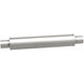 MagnaFlow Mag SS 22X4X4 2.5 C/C muffler showing stainless steel construction and inlet/outlet connections for vehicle exhaust system.