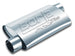 Borla Universal Pro-XS Oval muffler with 2-inch inlet and outlet, offset/notched design for automotive exhaust systems.
