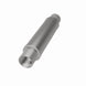 MagnaFlow Mag SS 4X4X14 3 muffler showing a stainless steel automotive exhaust muffler with inlet and outlet pipes.