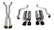 CORSA Performance X Pipe for vehicle exhaust system showing polished stainless steel pipe with intersecting cross design