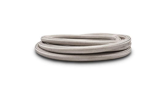 Vibrant stainless steel braided flex hose with PTFE liner AN-3, 20ft roll, durable automotive fluid transfer hose with braided exterior
