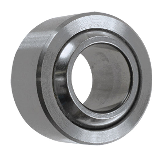 QA1 WPB-T wide series bearing with 3/4-inch bore, heat-treated chrome-plated stainless steel, featuring PTFE lining